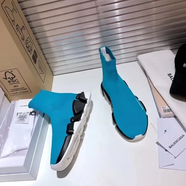 Balenciaga Speed Trainer Turquoise Sock-Fit tênis lifestyle 5