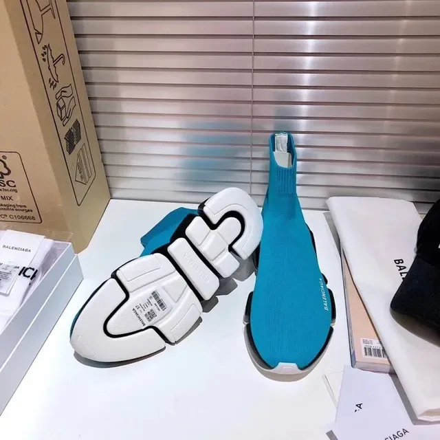 Balenciaga Speed Trainer Turquoise Sock-Fit tênis lifestyle 7