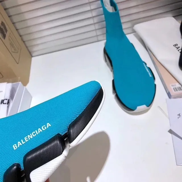 Balenciaga Speed Trainer Turquoise Sock-Fit tênis lifestyle 9