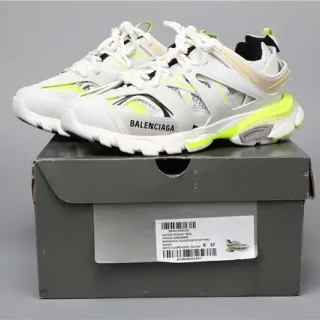 Balenciaga Track حذاء رياضي أبيض أصفر فلورسنت سميك