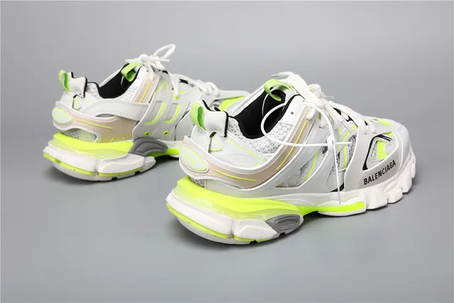 Balenciaga Track Sneaker blanc fluorescent jaune chunky 3