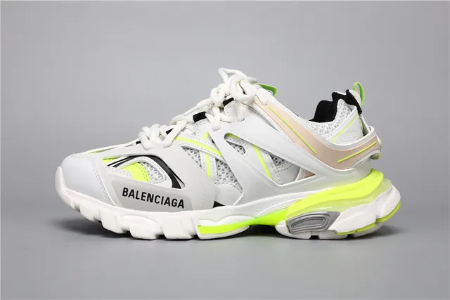 Balenciaga Track Sneaker blanc fluorescent jaune chunky 9