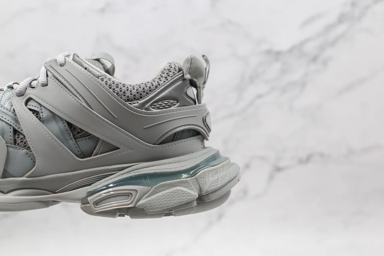 Balenciaga Track Trainer Light Gray Chunky Sneakers 4