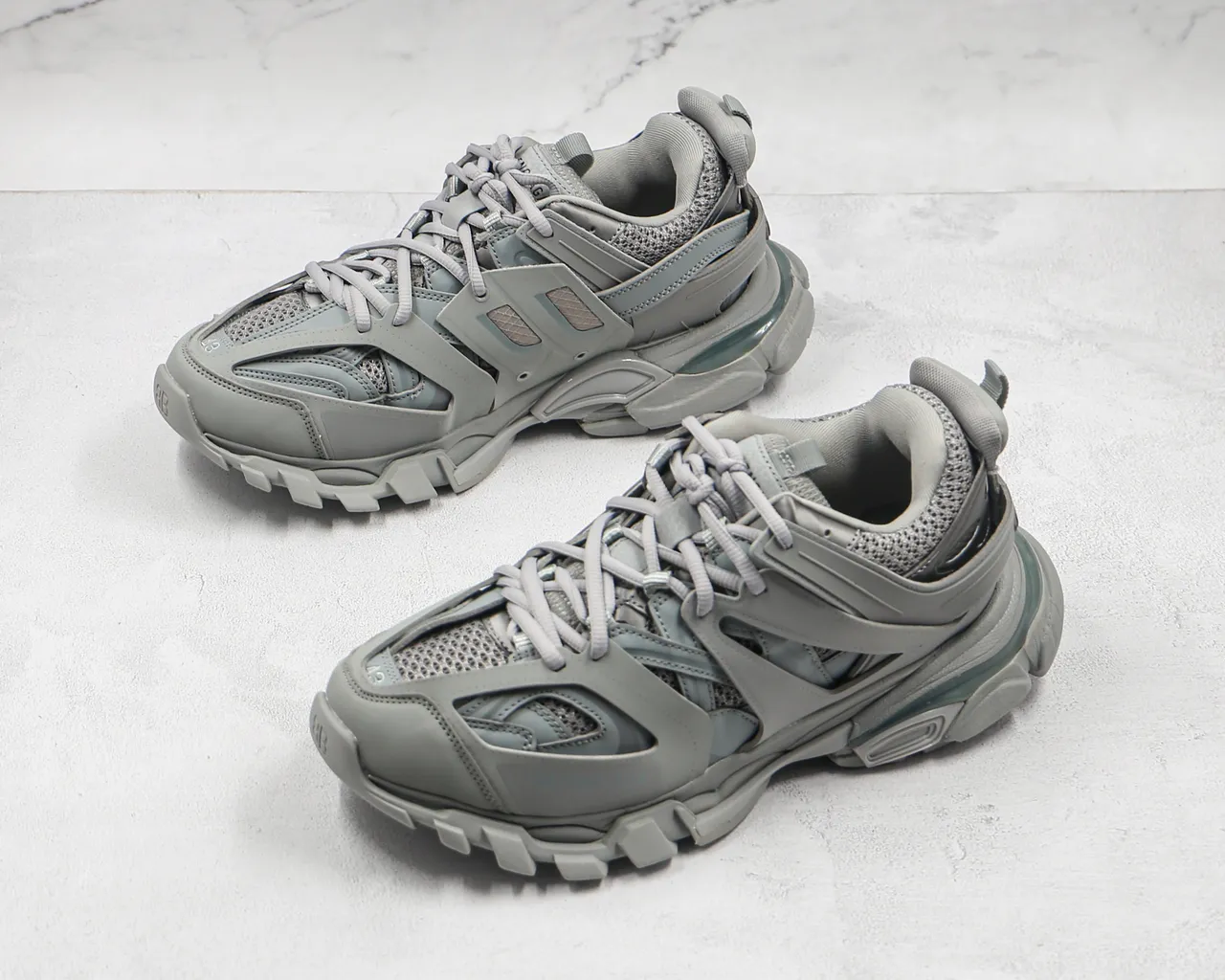 Balenciaga Track Trainer Light Gray Chunky Sneakers 7