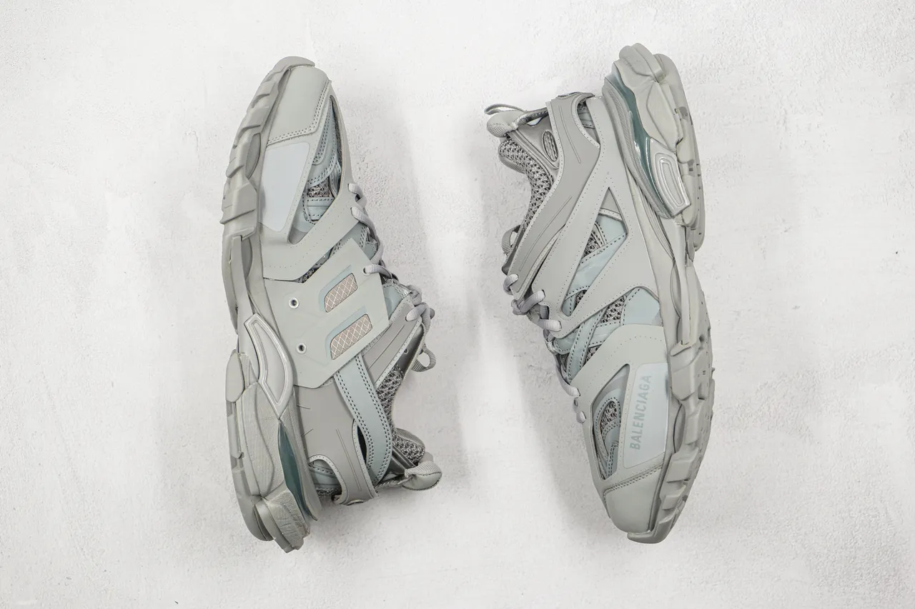 Balenciaga Track Trainer Light Gray Chunky Sneakers 9