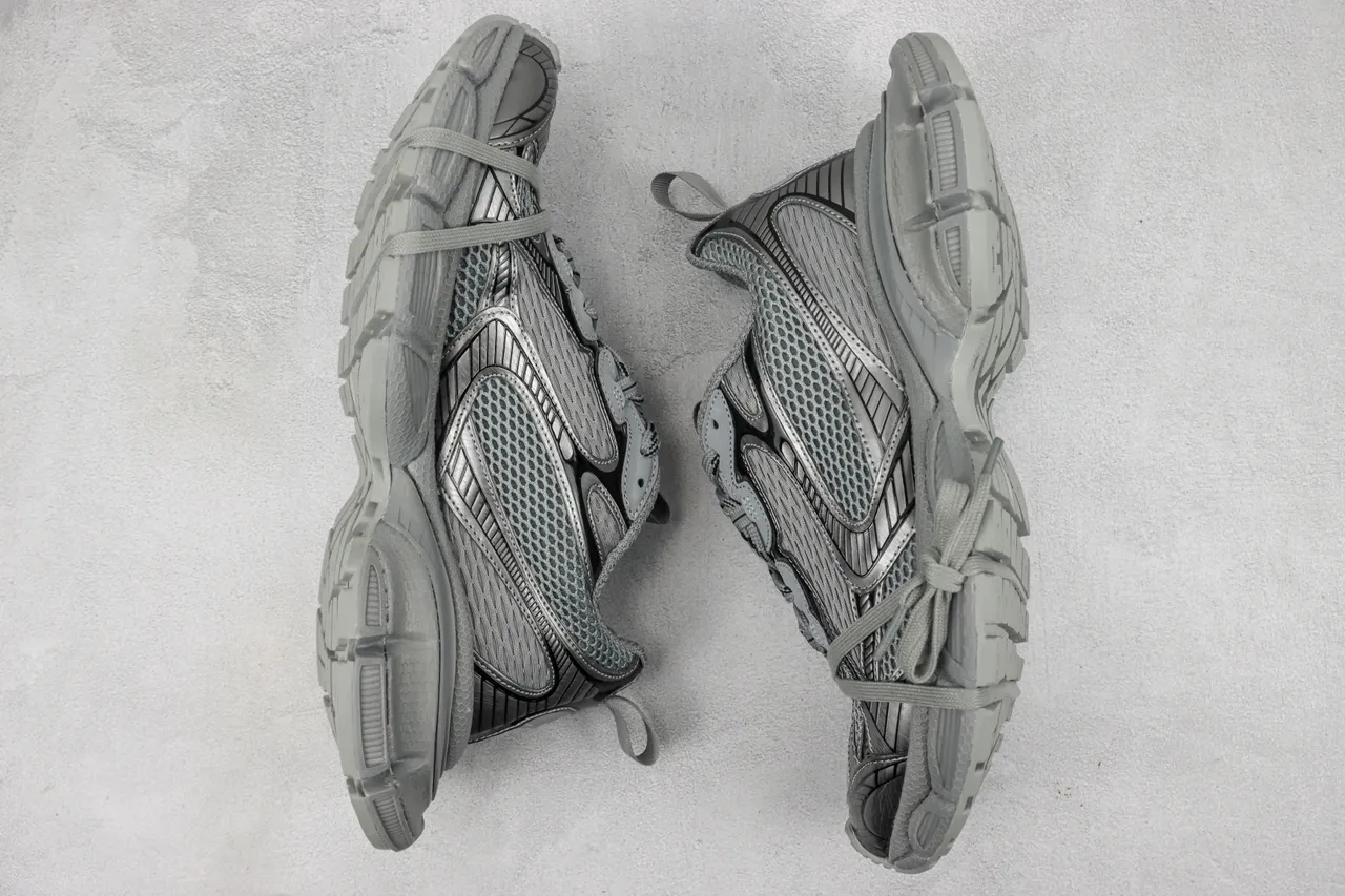 Balenciaga Track Trainer Cinza Monocromático Tênis Chunky 2