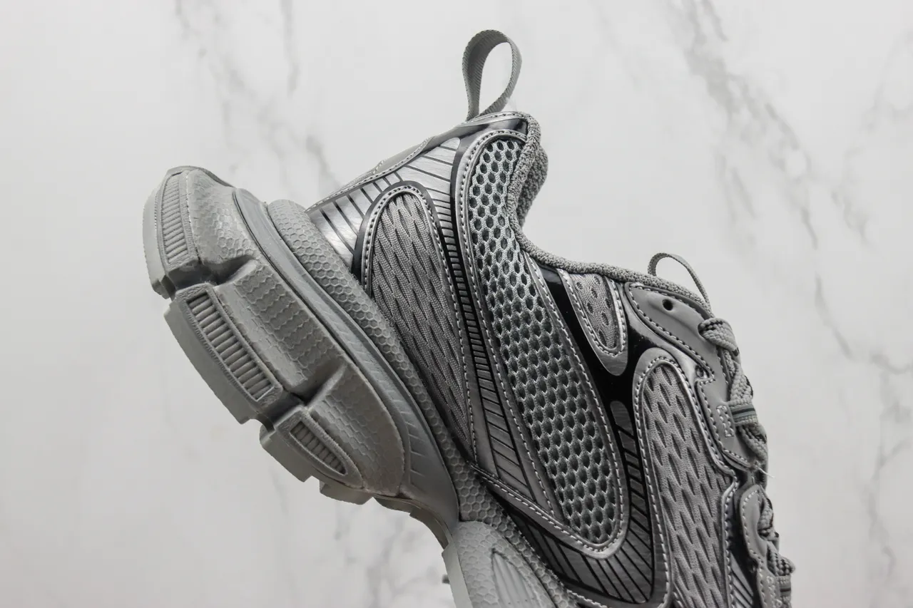 Balenciaga Track Trainer Cinza Monocromático Tênis Chunky 5