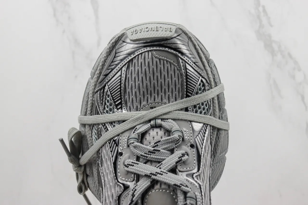 Balenciaga Track Trainer Cinza Monocromático Tênis Chunky 6