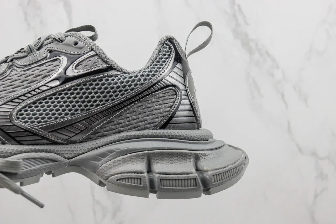 Balenciaga Track Trainer Cinza Monocromático Tênis Chunky 7