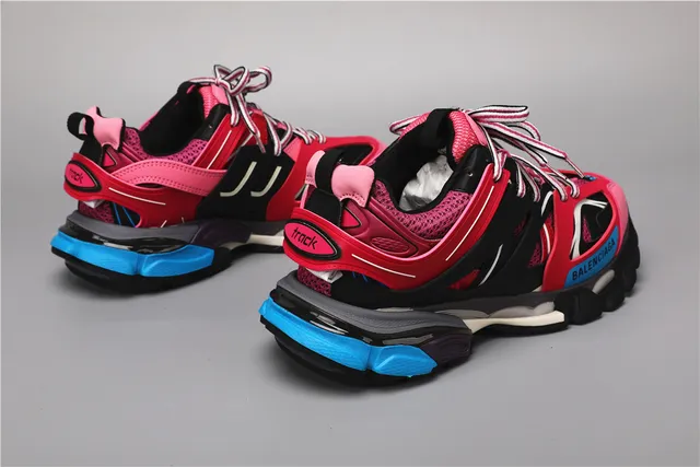 Balenciaga Track Trainer rose noir bleu chunky sneakers 3