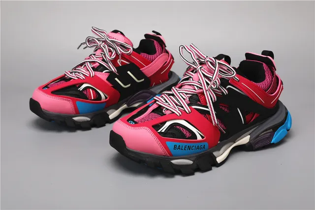 Balenciaga Track Trainer rose noir bleu chunky sneakers 5