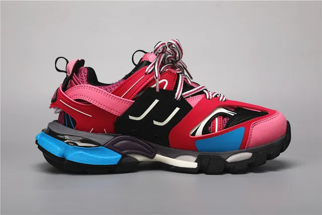 Balenciaga Track Trainer rose noir bleu chunky sneakers 8