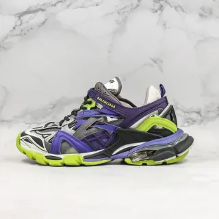 Balenciaga Track Trainer zapatillas chunky morado verde lima