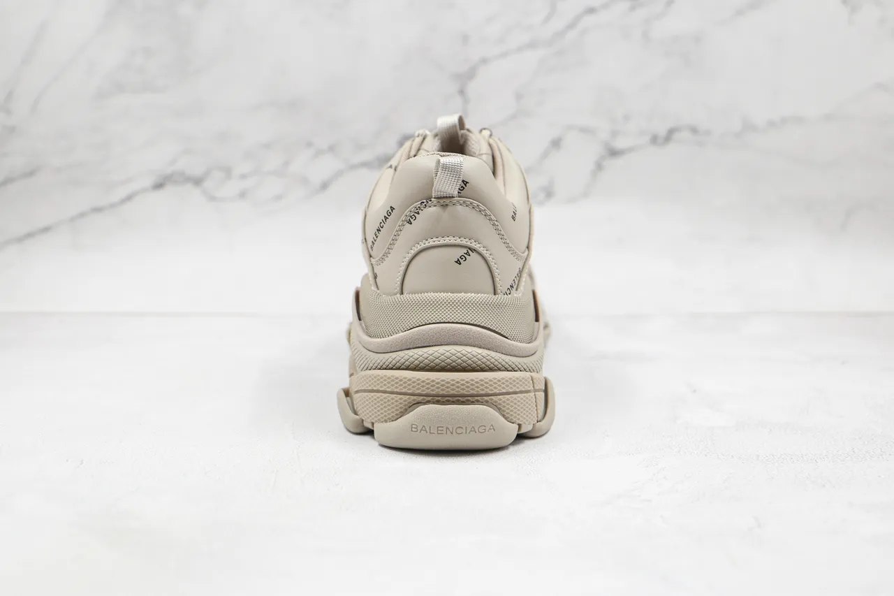 Balenciaga Triple S Beige Logo-Print tênis chunky 2