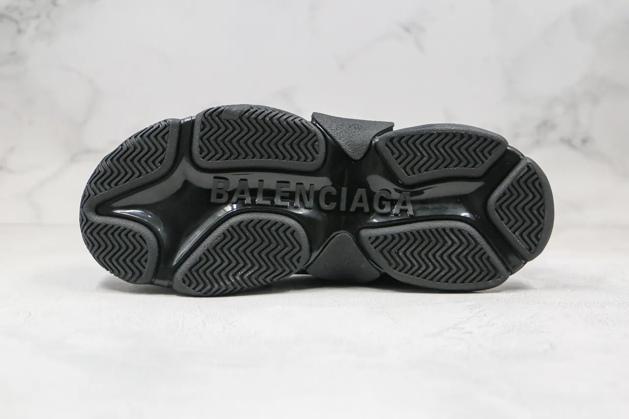 Balenciaga Triple S Tênis Chunky Pretos com Logo-Print 2