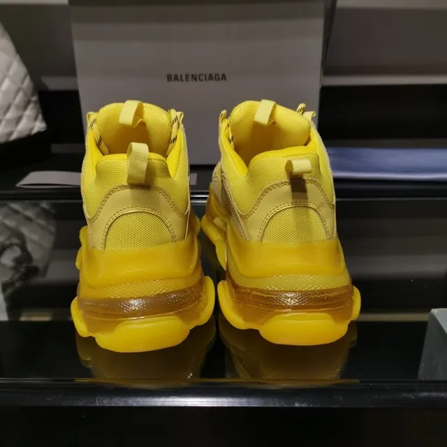 Balenciaga Triple S Mickey Mouse Yellow Chunky Sneakers 2