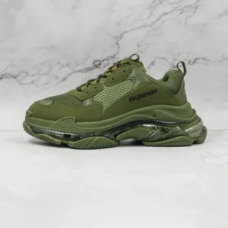 Balenciaga Triple S Verde Oliva zapatillas de suela gruesa