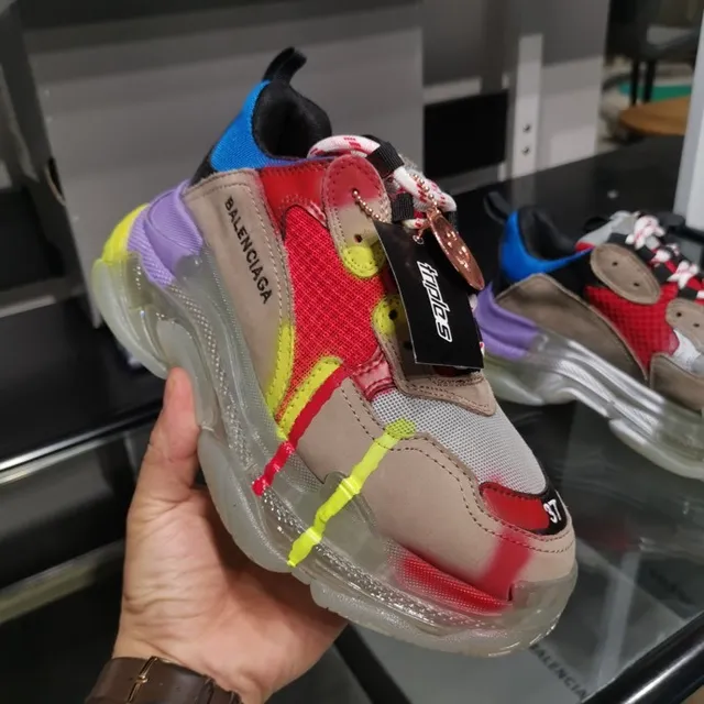 Balenciaga Triple S Runner Multicolor Chunky Sneakers 3