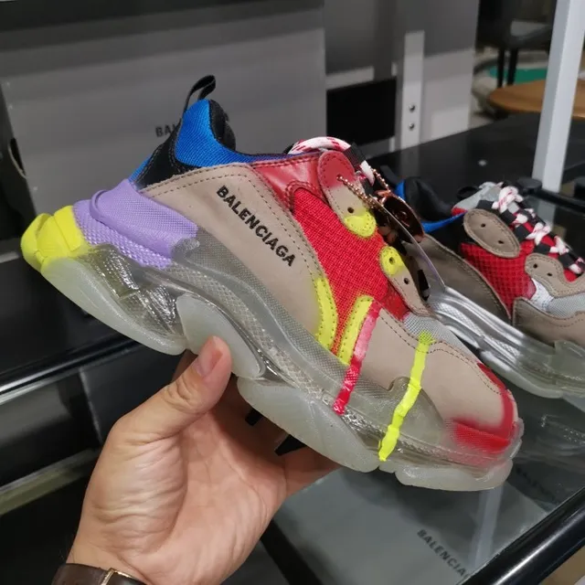 Balenciaga Triple S Runner Multicolor Chunky Sneakers 7