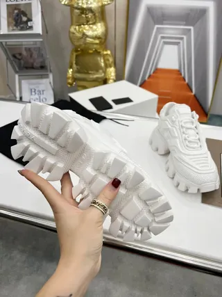 Balenciaga sola branca midsole esculpido tênis chunky 3