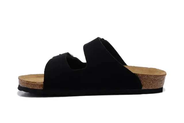 Birkenstock Arizona Sandales Casual Noires à Deux Brides 2
