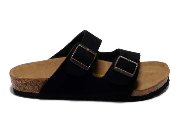 Birkenstock Arizona Sandales Casual Noires à Deux Brides 4