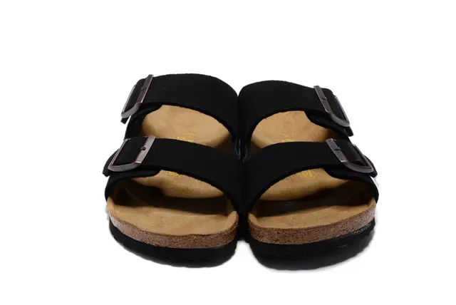 Birkenstock Arizona Sandales Casual Noires à Deux Brides 5