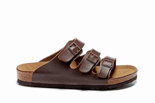Birkenstock Arizona Brown Leather Three-Strap Casual Sandals 2