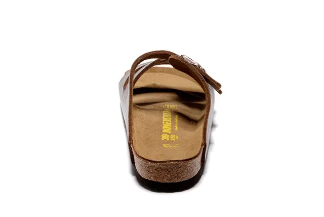 Birkenstock Arizona Brown Leather Three-Strap Casual Sandals 3