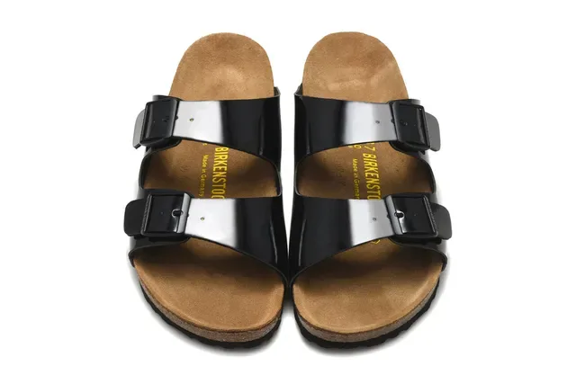Birkenstock Arizona Glossy Black Casual Sandals 3