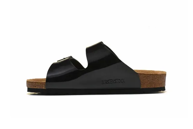 Birkenstock Arizona Glossy Black Casual Sandals 4