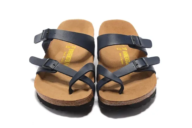 Birkenstock Arizona Navy Two-Strap Casual Sandals 6