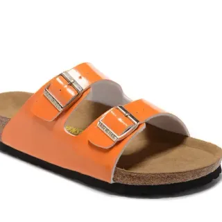 Birkenstock Arizona Orange Patent Casual Sandals