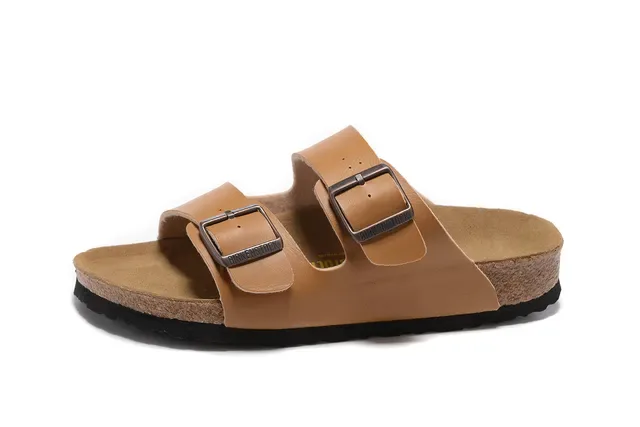 Birkenstock Arizona Tan Leather Buckle-Adjustable Casual Sandals 2