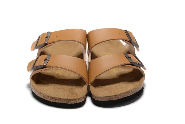 Birkenstock Arizona Tan Leather Buckle-Adjustable Casual Sandals 3
