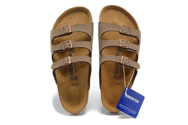 Birkenstock Arizona sandales casuales daim taupe 2