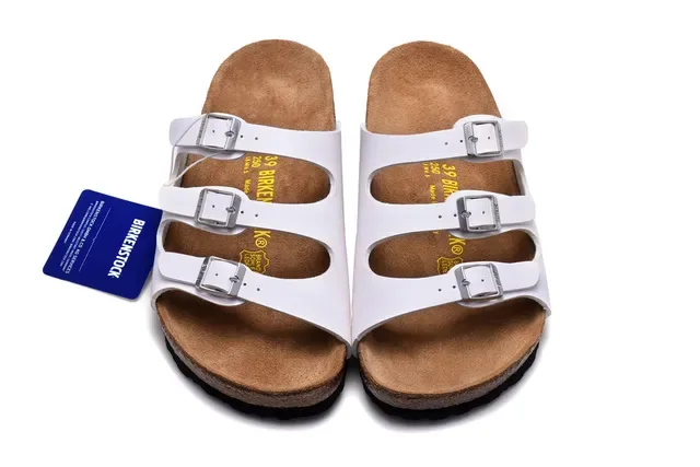 Birkenstock Arizona أبيض كاجوال صنادل 3