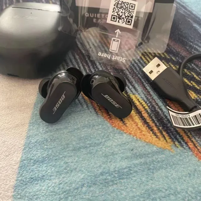 Bose QuietComfort Earbuds II Black Glossy Finish Modular Ear Tips TWS Earbuds 2