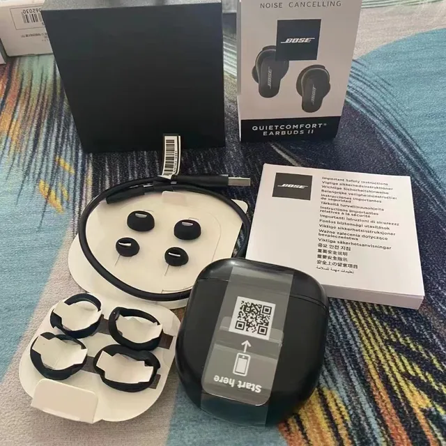Bose QuietComfort Earbuds II Black Glossy Finish Modular Ear Tips TWS Earbuds 5