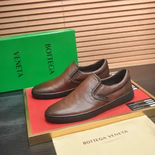 Bottega Veneta Andiamo Brown Leather Slip-On Loafers