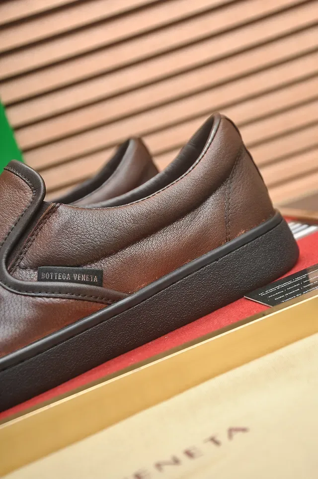 Bottega Veneta Andiamo Brown Leather Slip-On Loafers 2