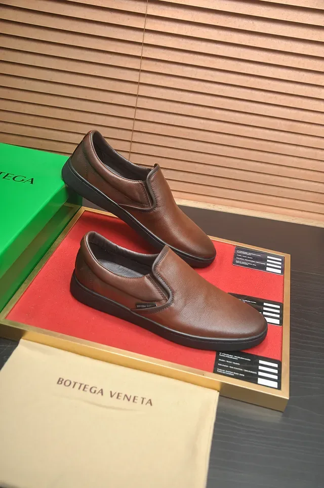 Bottega Veneta Andiamo Brown Leather Slip-On Loafers 4