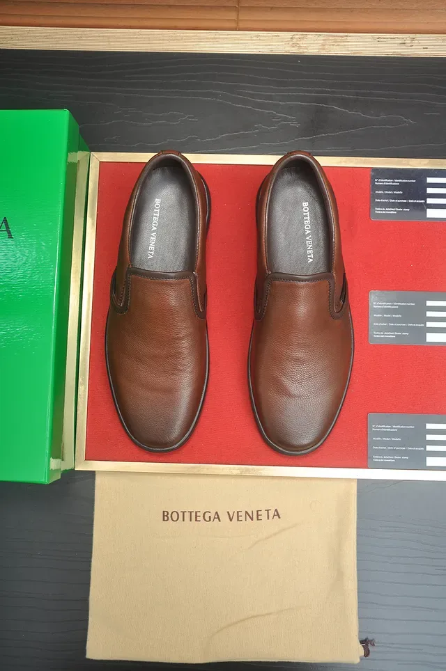 Bottega Veneta Andiamo Brown Leather Slip-On Loafers 5