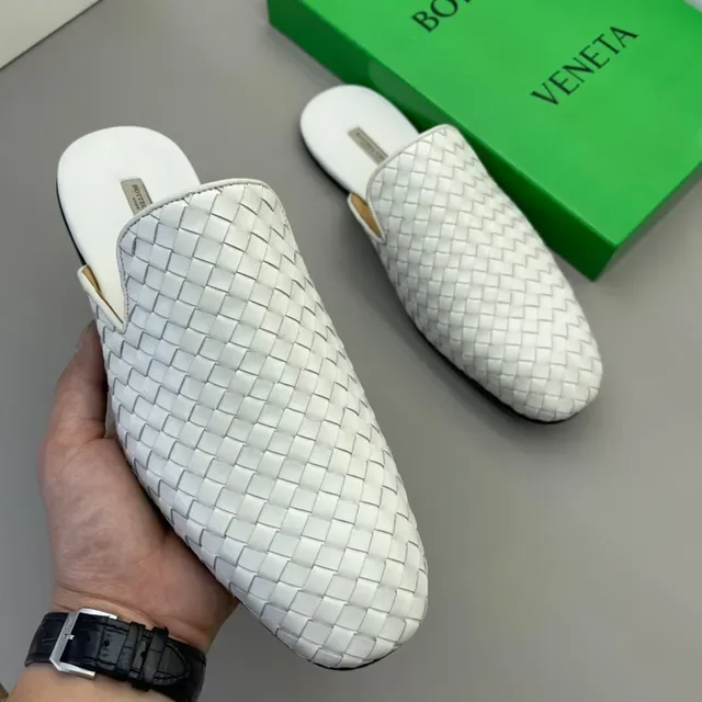 Bottega Veneta Andiamo White Intrecciato Woven Loafers 3