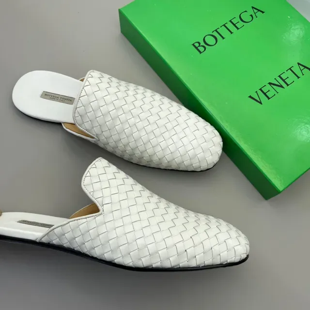 Bottega Veneta Andiamo White Intrecciato Woven Loafers 5