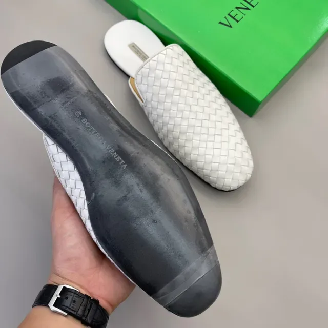 Bottega Veneta Andiamo White Intrecciato Woven Loafers 7