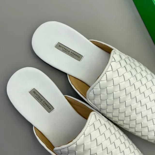 Bottega Veneta Andiamo White Intrecciato Woven Loafers 8