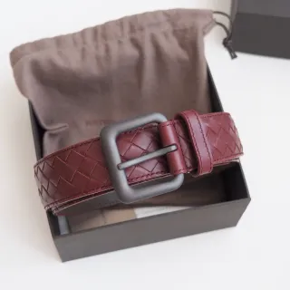 Bottega Veneta Cassette Intrecciato चमड़े की बेल्ट