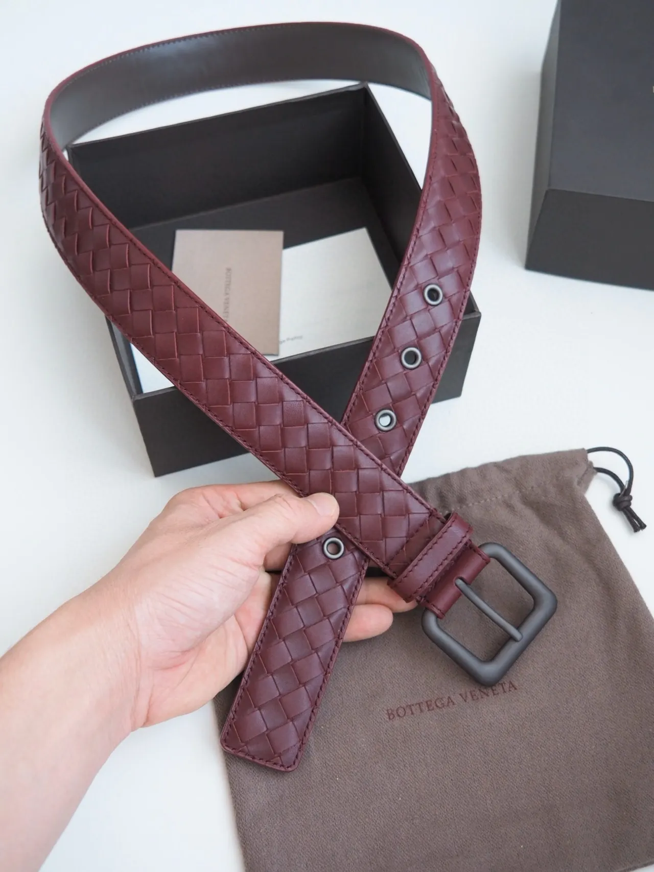 Bottega Veneta Cassette Intrecciato Ceinture en cuir 3