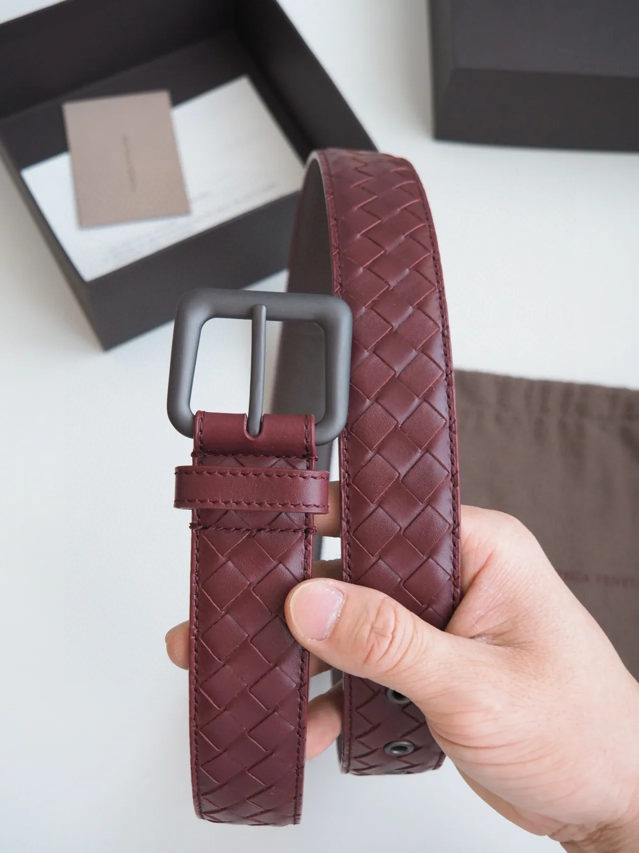 Bottega Veneta Cassette Intrecciato Ceinture en cuir 7
